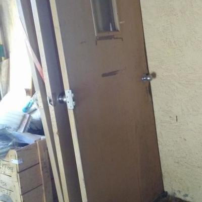 Doors, solid wood, 79" x 36" 
6 total, one with a small window. Pic 2
