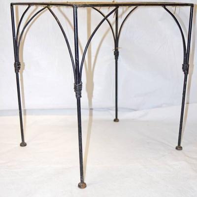 Metal Frame Table with wicker top - Wicker Needs r ...