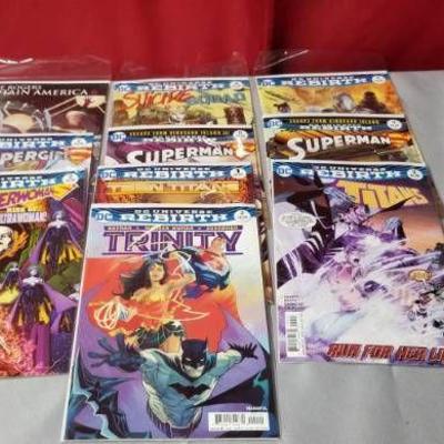 Lot of 10 Varied Comic Books - Titans, SupermanÂ…