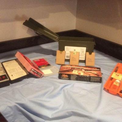 Ammo Box with Ammo and Gun Supplies