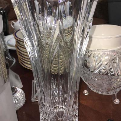 lead crystal vase