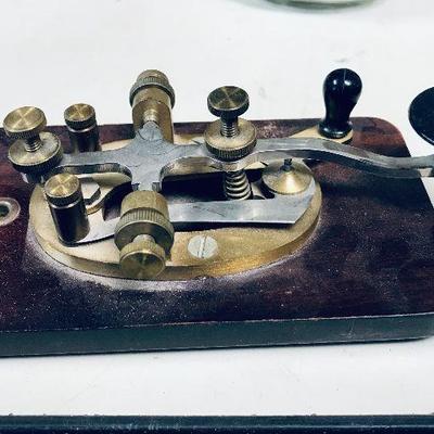 Vintage Morse code equipment.