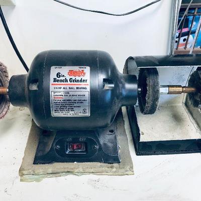 Vintage Collins Quality Tool 6-inch Bench Grinder. $25