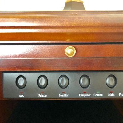 "Stanley Furniture" Desk with All The Bells & Whistles (60"W  29-1/2"D  30-1/2"H) - 
