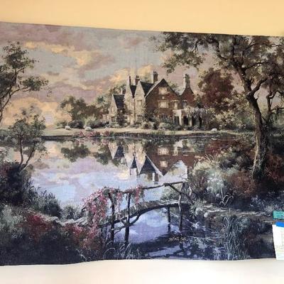 Large, beautiful, high-quality tapestries with rods.