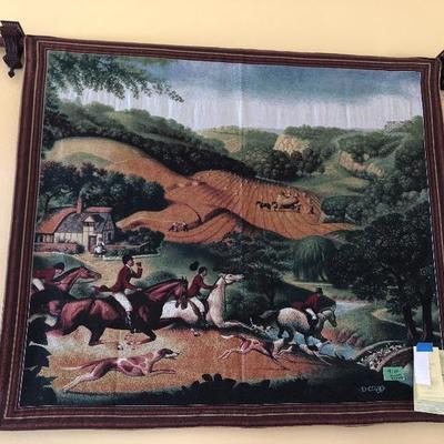 Large, beautiful, high-quality tapestries with rods.