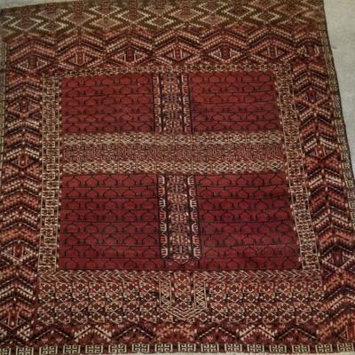 Vintage Teki Turkman rug, circa 1890