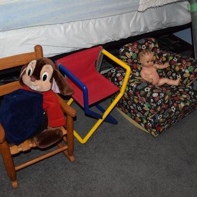 Children's Chairs, Doll, & Stuffed Animal