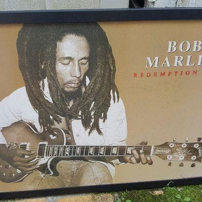 WMP006 Cool Framed Bob Marley Redemption Song Print