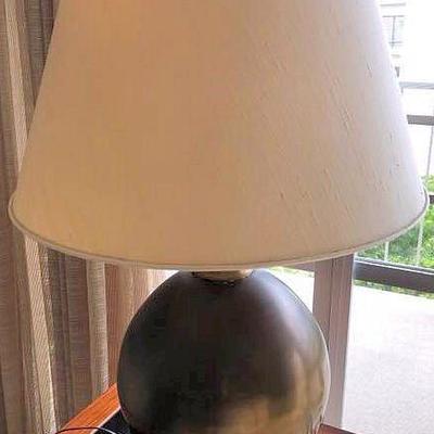 PVT009 Metal Lamp with Fabric Lampshade 