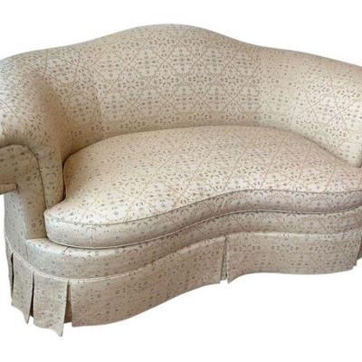 High end luxurious, Hickory chair kidney sofa. 
