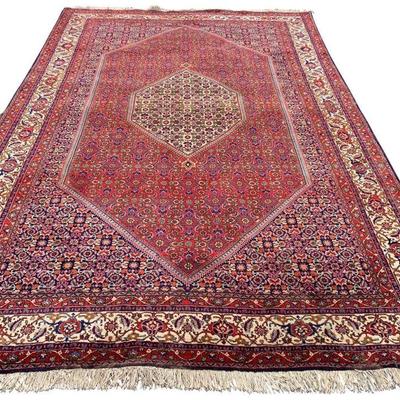 High quality, Authentic Persian Bidjar, 100% Handmade Wool Rug 6'5