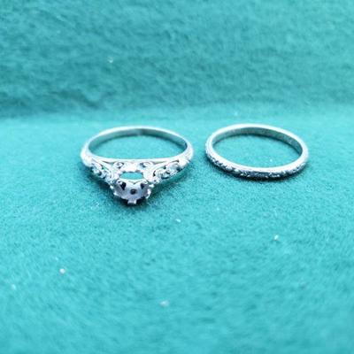 HQ Platinum Wedding Ring Set