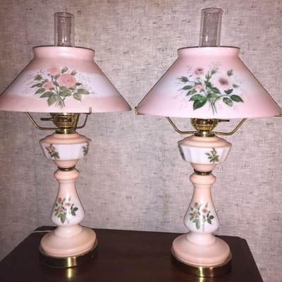 Hand Painted Glass Lamps-2