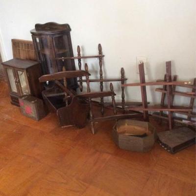 Variety of Wooden Shelves and Jewelry Boxes