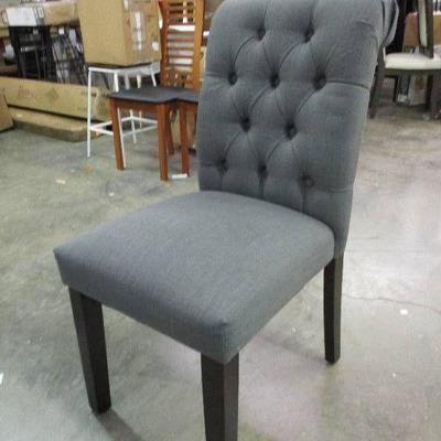 New Grey Tufted Chair