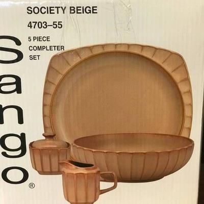 Sango Society Beige 5pc Completer Set