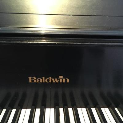 Ebony Baldwin 6’3” baby grand piano with bench