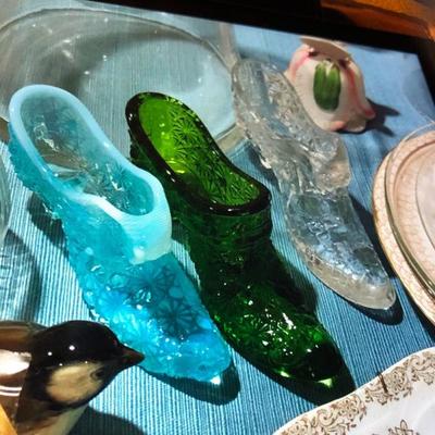 Fenton glass shoe