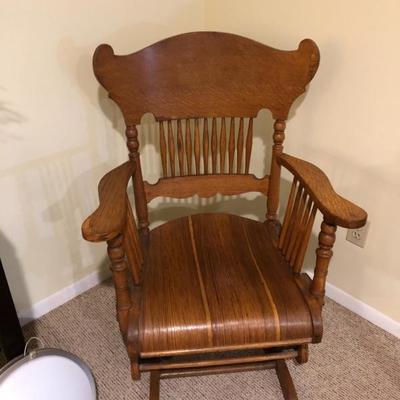 Early 1900â€™s glide chair 