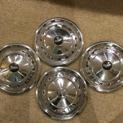 1957 Hard Top Convertable Chevy BelAir hubcaps