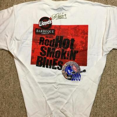 BB King autographed T-shirt from Sept 2000