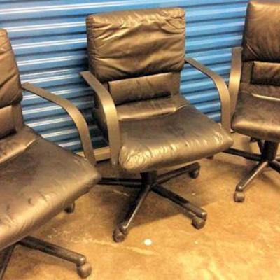WFF029 Three Adjustable Office Chairs