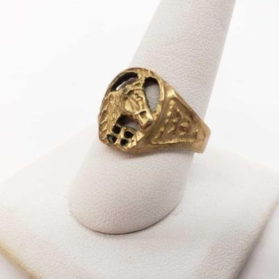 #44: 14K Gold Ring Equestrian Style, 4.2 grams size 10
14K Gold Ring Equestrian Style, 4.2 grams size 10