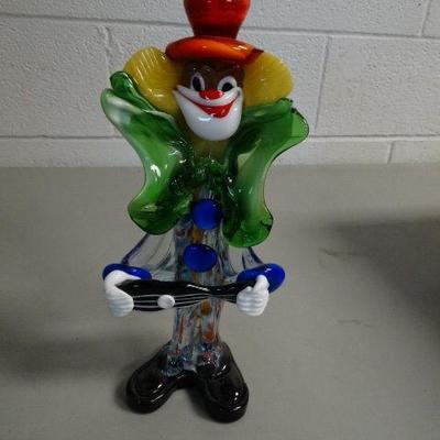 Murano hand blown glass clown
