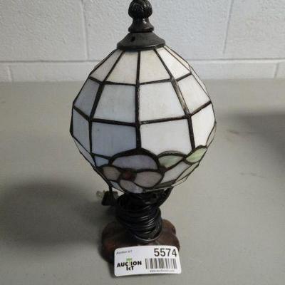 SMALL stained glass lamp-9 tall