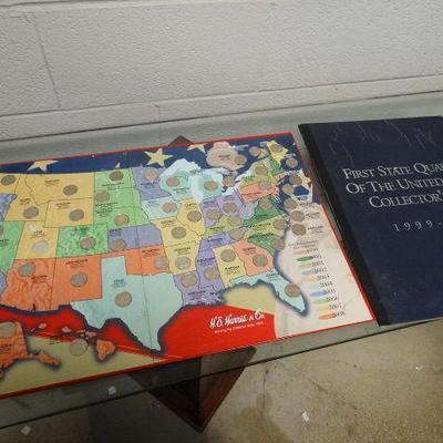 50 state quarters collector map book-only missing ...