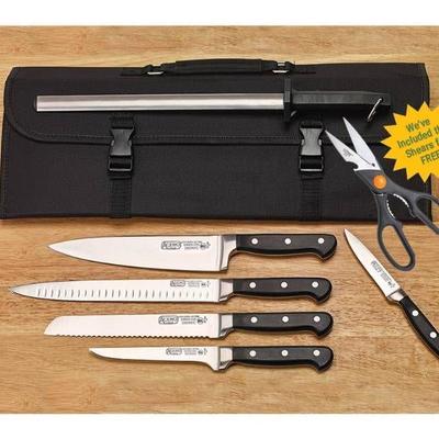 WINCO Acero Knife Set, Black Silver
