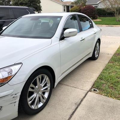 2010 Hyundai Genesis 4.6 four-door sedan with stitched leather seats and only 15,267 miles - only $10,500! 