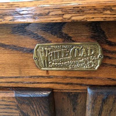 "White Clad" Vintage Reproduction 3-Compartment Ice Box -                        	(32"W  20"D  35-1/2"H) - $195