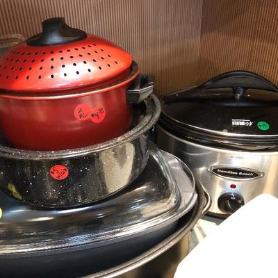 Roasters, Crockpot, Spaghetti pot and more.