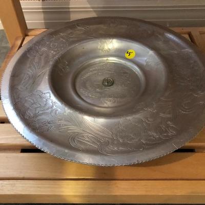 Vintage Aluminum Platter