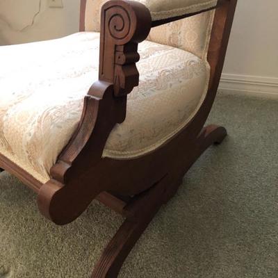 Antique Spring Rocker - (22"W  26"D  36"H) - $110
