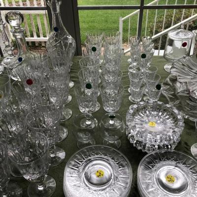 Sparkling crystal and glassware
