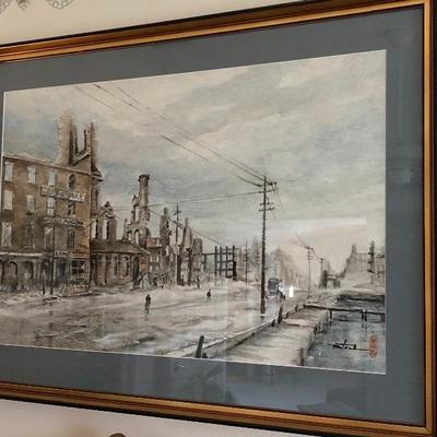 A nice variety of art throughout the home.