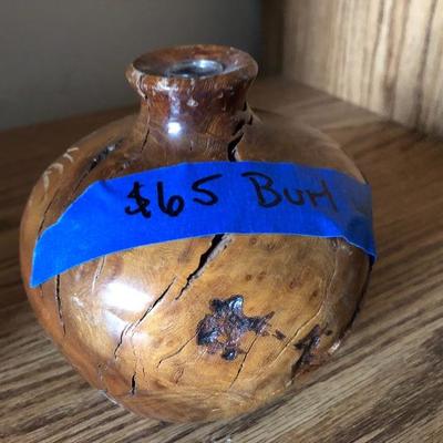 Rare Burl Wood Vase!