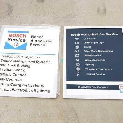 #310: 2 Bosch Service Signs Framed
2 Bosch Service Signs Framed