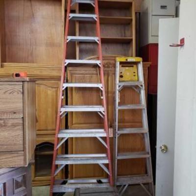 #500: 10' A-Frame Ladder, 6' A-Frame Ladder, 12