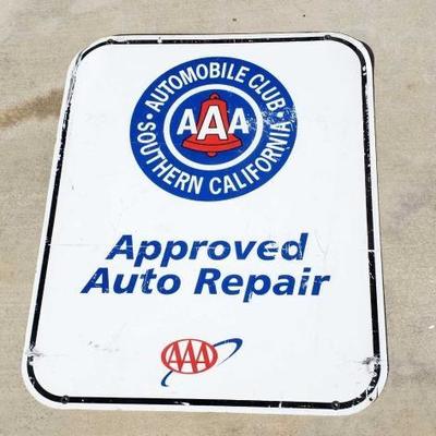 #301: AAA, Triple A Approved Auto Repair Double Sided Metal Sign
AAA, Triple A Approved Auto Repair Double Sided Metal Sign
