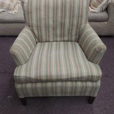 Green & Beige Arm Chair
