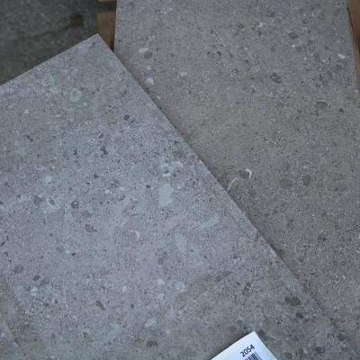 49 Sq Ft of 12 x 24 Gray Tile Flooring
