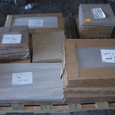 225 Sq Ft of Mixed Lot Tile Flooring