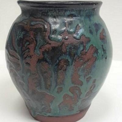 STONEWARE POTTERY VASE BY JONI BEAMISH 2007 LA6076 https://www.ebay.com/itm/113704703492