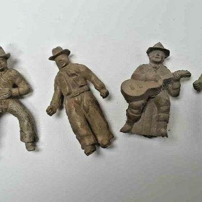 VINTAGE 1950S COWBOY FIGURES 2.5 IN TALL 4 PCS LASSO GUITAR WALK STAND RR5032 https://www.ebay.com/itm/113704703491