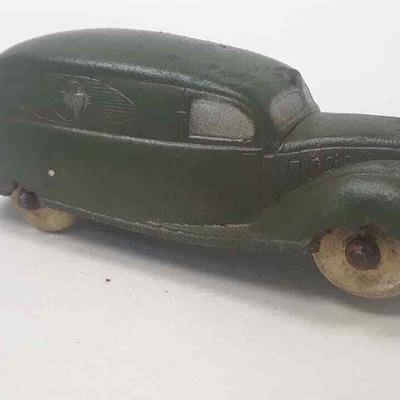 SUN RUBBER CO. green metal army medic wagon vintage RR5062 https://www.ebay.com/itm/113712157369