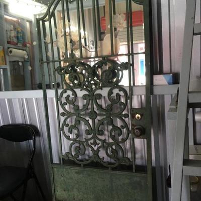 Wrought Iron Door: Green Garden Gate ALY2018 Local Pickup https://www.ebay.com/itm/123728117146